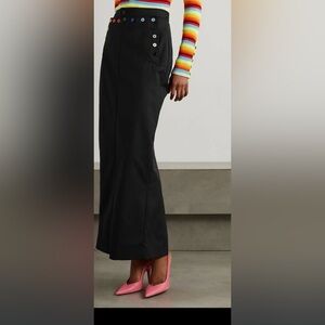 Christopher John Rogers Button-Embellished Twill Maxi Skirt ( New with Tags) sz8